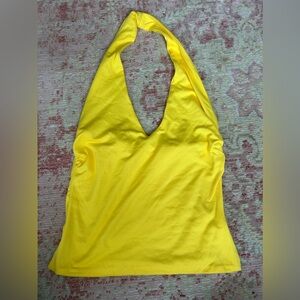 Yellow Halter Top - Size: S